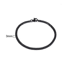 Load image into Gallery viewer, Men's Bracelet Curb Cuban Link Chain Stainless Steel Mens Womens Bracelets Bangle Gold Tone No Fade 3mm to 11mm