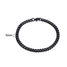 Load image into Gallery viewer, Men's Bracelet Curb Cuban Link Chain Stainless Steel Mens Womens Bracelets Bangle Gold Tone No Fade 3mm to 11mm