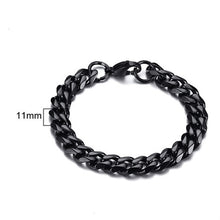 Load image into Gallery viewer, Men's Bracelet Curb Cuban Link Chain Stainless Steel Mens Womens Bracelets Bangle Gold Tone No Fade 3mm to 11mm