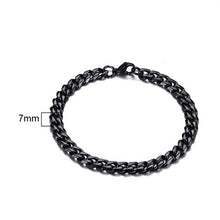 Load image into Gallery viewer, Men's Bracelet Curb Cuban Link Chain Stainless Steel Mens Womens Bracelets Bangle Gold Tone No Fade 3mm to 11mm