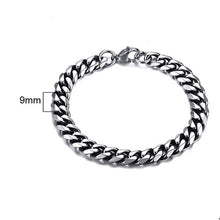 Load image into Gallery viewer, Men's Bracelet Curb Cuban Link Chain Stainless Steel Mens Womens Bracelets Bangle Gold Tone No Fade 3mm to 11mm