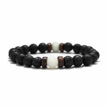 Load image into Gallery viewer, Fashion Lava Stone Bracelet Men Natural Moonstone Bead Chakra Bracelet Male Charm Diffuser Bracelets Heren Armband Jewelry Gift