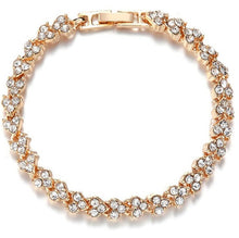 Load image into Gallery viewer, Fashion Roman Style Bracelets for Women Snap Button Jewelry Bracelets Crystal Charm Bracelets Gifts