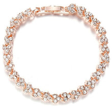 Load image into Gallery viewer, Fashion Roman Style Bracelets for Women Snap Button Jewelry Bracelets Crystal Charm Bracelets Gifts